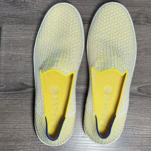 Rothy's Vibrant Yellow and Gray Knit Loafers